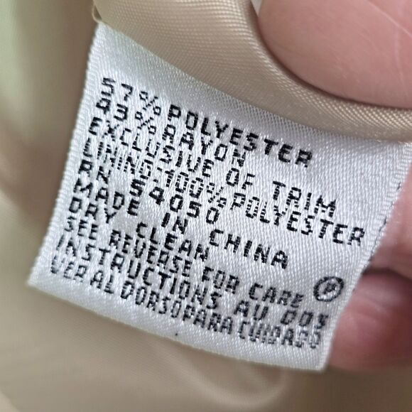 Le Suit petite champagne floral embroidered blazer 4P - Picture 11 of 16